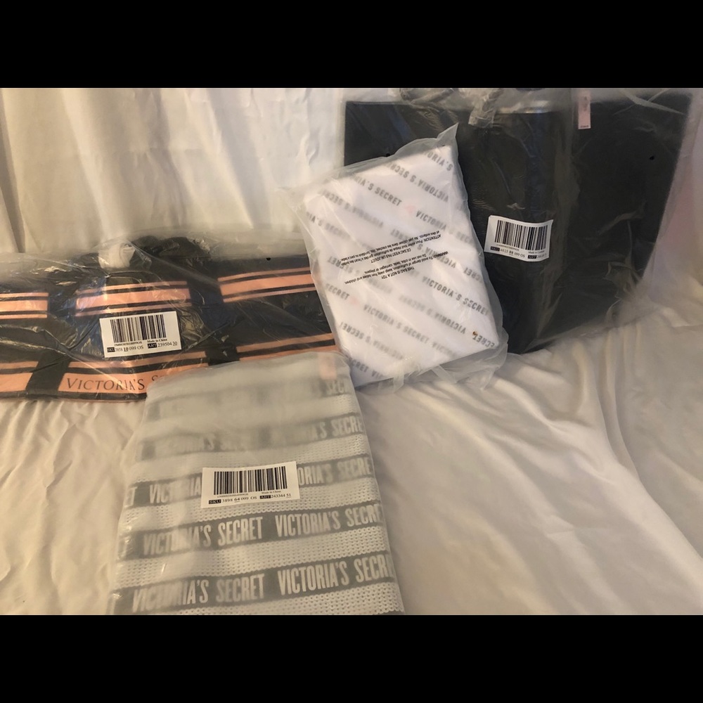 Variety of Victoria secret totes